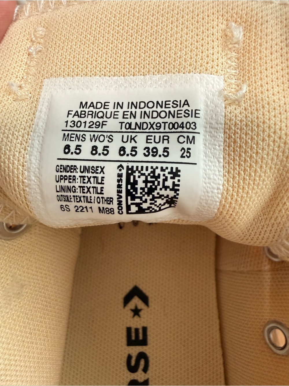 Yellow Converse Canvas Low-Top Sneakers - Picture 8 of 9